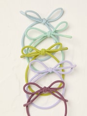 FatFace Green Bow Hair Elastics - Image 2 of 2