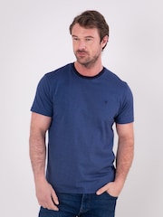 Blau - Lakeland Clothing Striped 100% Cotton T-Shirt - Bild 3 von 6