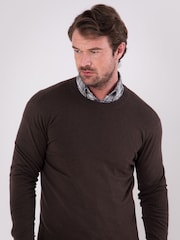 Lakeland Clothing Winster Crew Neck 100% Cotton Jumper - Image 5 of 7