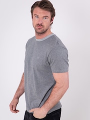 Grau - Lakeland Clothing Striped 100% Cotton T-Shirt - Bild 1 von 4