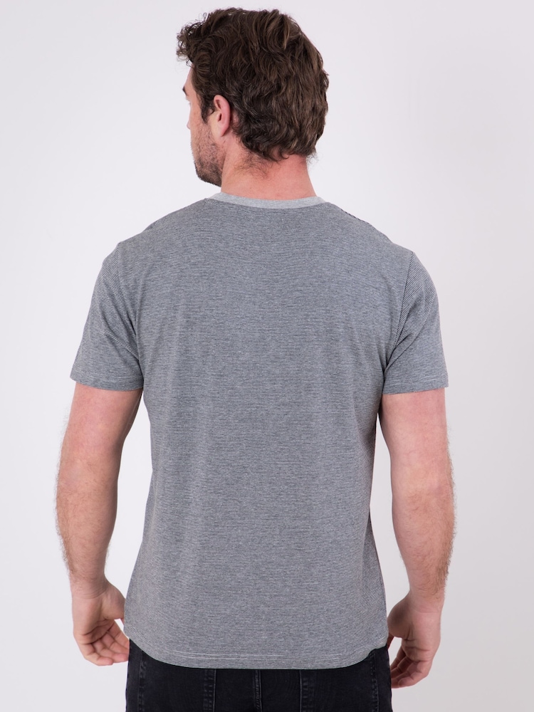 Grau - Lakeland Clothing Striped 100% Cotton T-Shirt - Bild 4 von 4