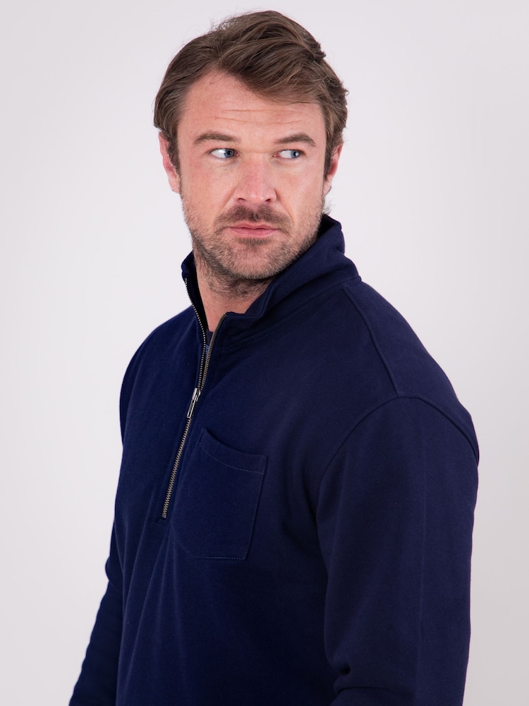 Бавовняний світшот Lakeland Clothing Ullswater Quarter Zip 100% - Image 3 of 8