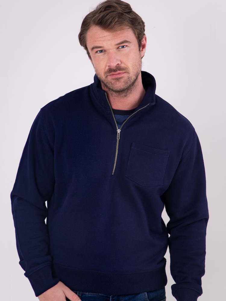 Бавовняний світшот Lakeland Clothing Ullswater Quarter Zip 100% - Image 6 of 8