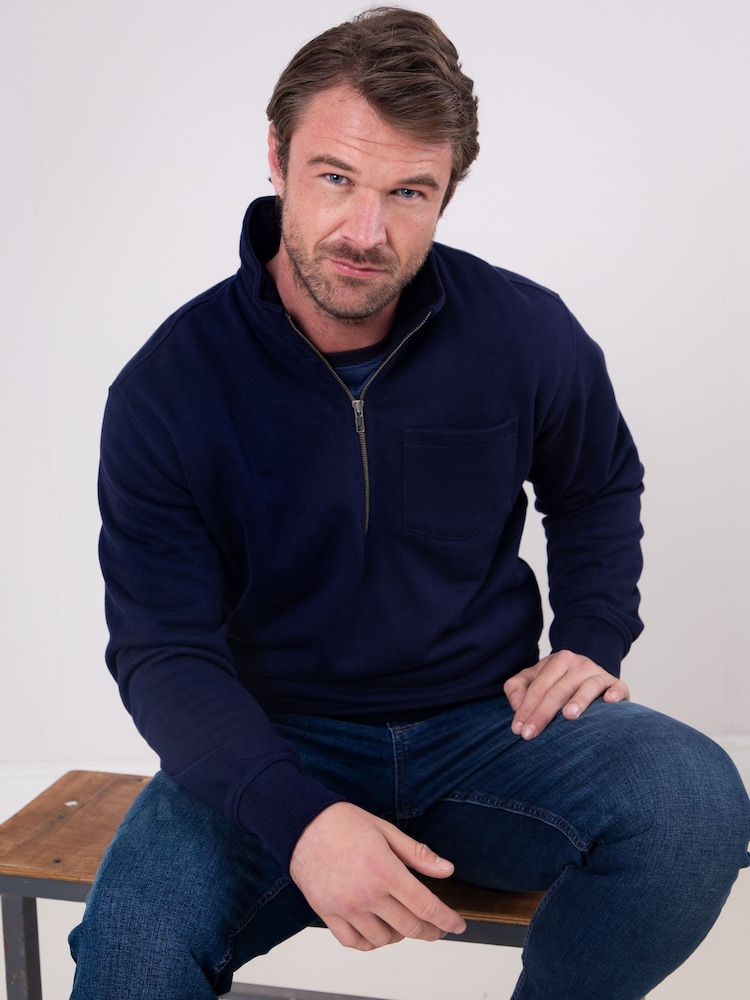 Lakeland Clothing Ullswater Quarter Zip 100% Cotton Sweatshirt - Image 8 of 8 Lakeland Clothing Ullswater Quarter Zip 100% Cotton Sweatshirt - Image 8 of 8