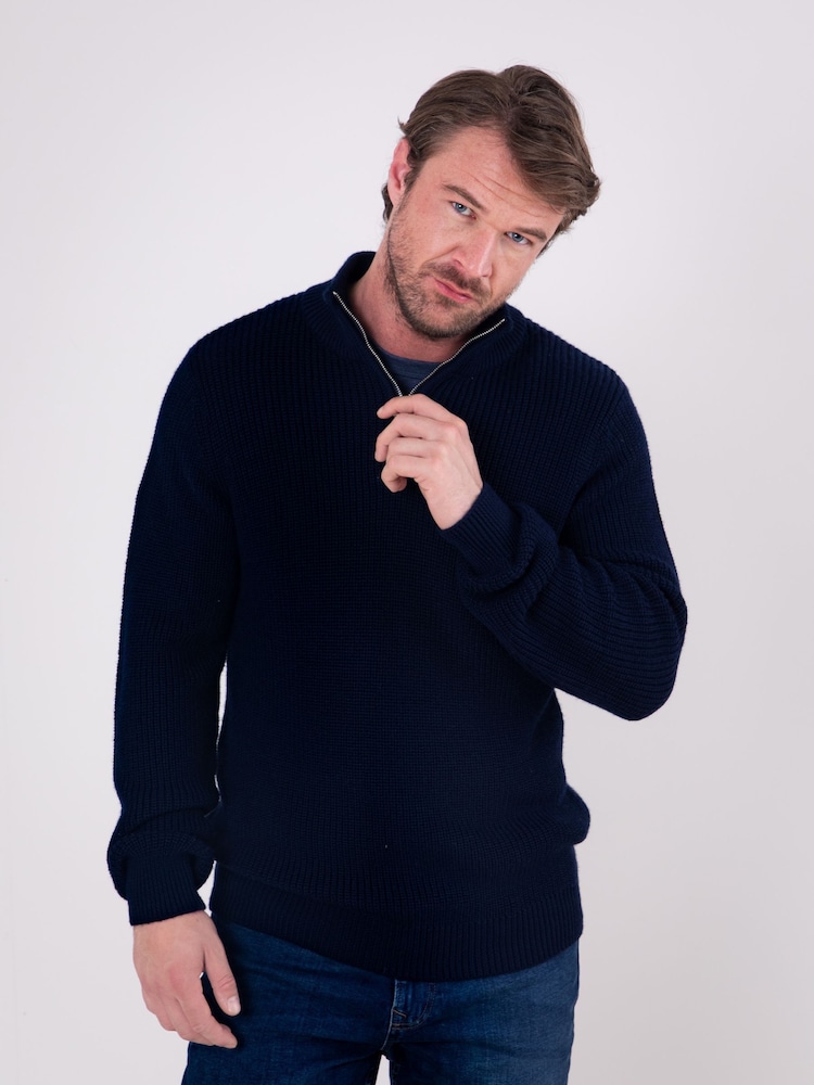 Lakeland Clothing Синяя молния Patterdale Quarter Zip джемпер - Image 1 of 5