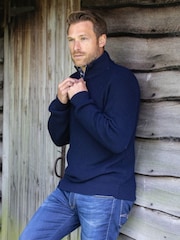 Lakeland Clothing Синяя молния Patterdale Quarter Zip джемпер - Image 4 of 5