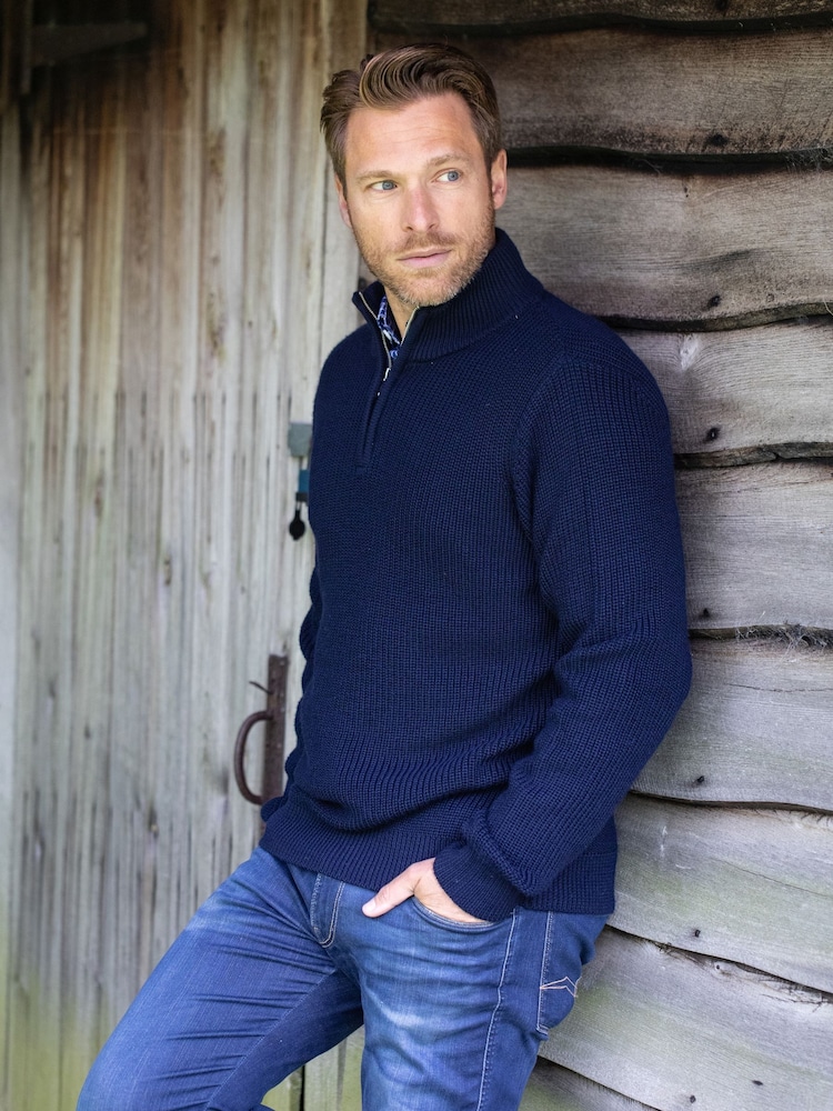 Lakeland Clothing Синяя молния Patterdale Quarter Zip джемпер - Image 5 of 5