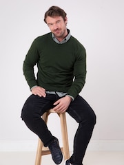 Lakeland Clothing Winster Crew Neck 100% Cotton Jumper - Image 1 of 7