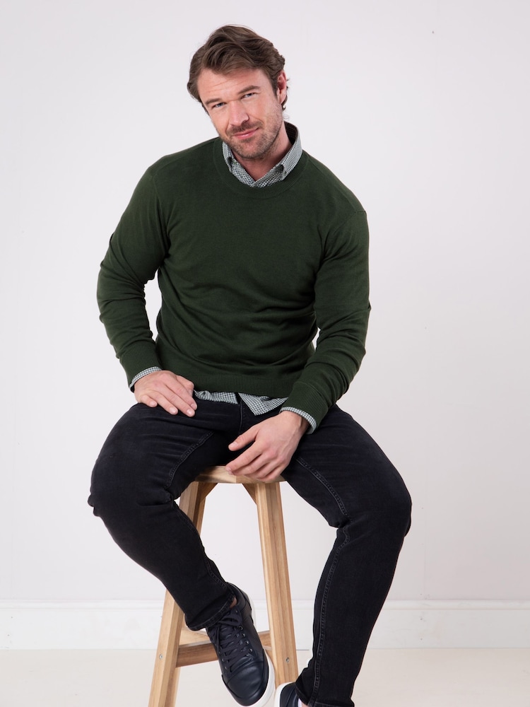 Lakeland Clothing Winster Crew Neck 100% Cotton Jumper - Image 1 of 7