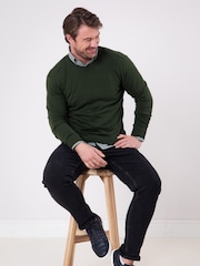 Lakeland Clothing Winster Crew Neck 100% Cotton Jumper - Image 2 of 7