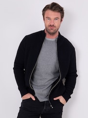 Lakeland Clothing Braithwaite Full Zip черный джемпер - Image 1 of 5