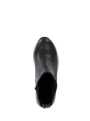 Dune London Black Everywhere Embellished Wedge Heel Trainer - Image 5 of 6