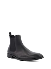 Dune London Black Wide Fit Mandatory Suede Chelsea Boots - Image 3 of 6