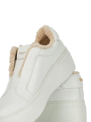 Dune London White Esthie Slip On Trainers - Image 6 of 6