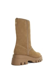 Braun - Dune London Podski Plateaustiefel mit Kunstfellfutter - Bild 4 von 6