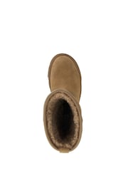 Braun - Dune London Podski Plateaustiefel mit Kunstfellfutter - Bild 5 von 6