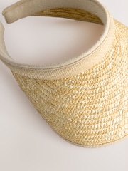 Natural Straw Visor Hat - Image 5 of 5