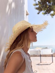 Lemon Applique Frayed Brim Floppy Hat - Image 4 of 9