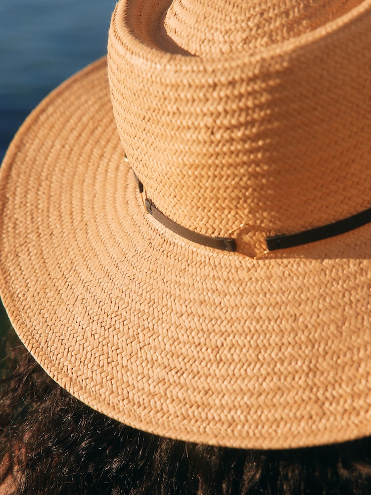 Natural Flat Top Hat - Image 4 of 4