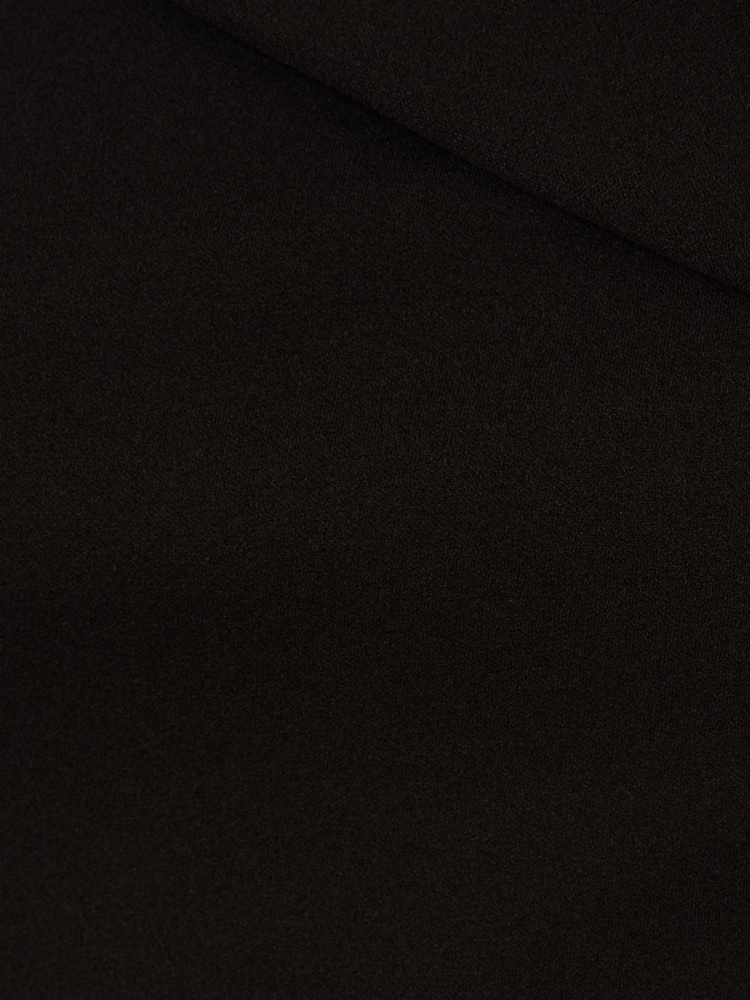 Adrianna Papell Black Knit Crepe Tie Sheath Dress - Image 7 of 7