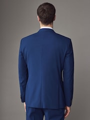 BOSS Blue Slim-Fit Wool Suit Jacket - Image 2 of 5