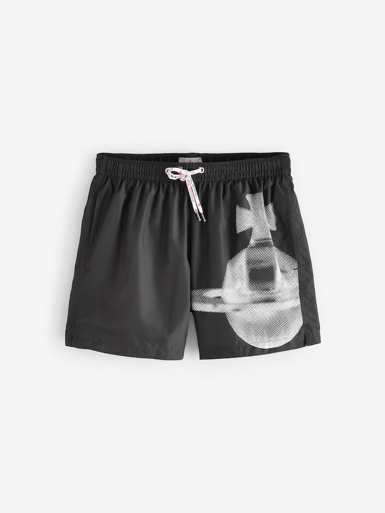 Vivienne Westwood Pixel Orb Surf Black Boxers - Image 1 of 1 Vivienne Westwood Pixel Orb Surf Black Boxers - Image 1 of 1