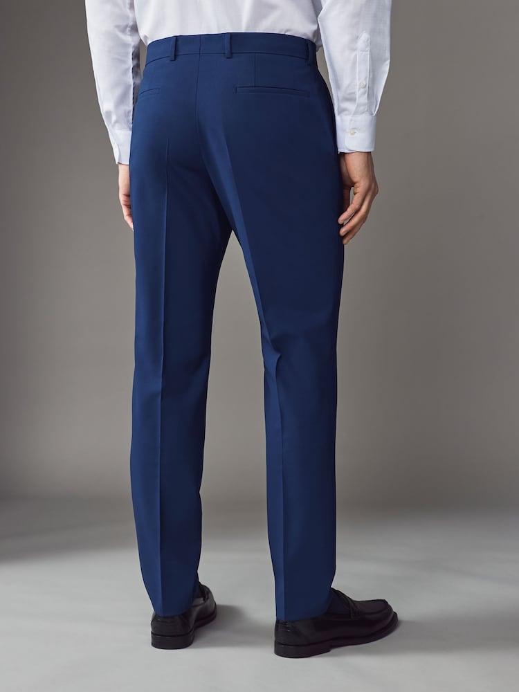 BOSS Blue Slim Fit Wool Trousers - Image 2 of 5
