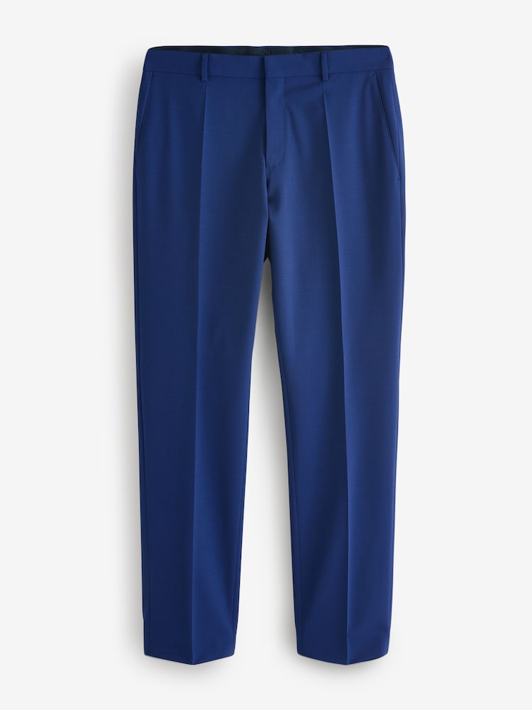 BOSS Blue Slim Fit Wool Trousers - Image 5 of 5