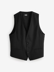 BOSS Black Slim-Fit Wool Waistcoat - Image 5 of 5
