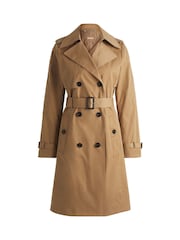 BOSS Natural Double Breasted Belted Trench Coat - Image 6 of 6