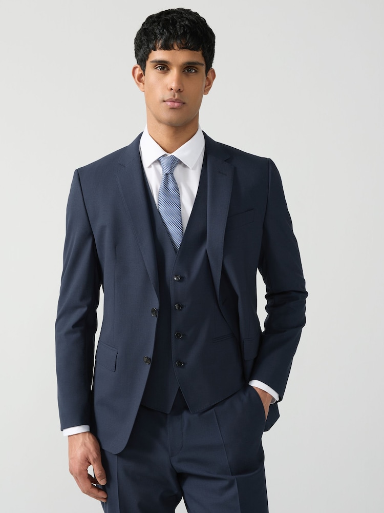 BOSS Blue Sky Slim-Fit Wool Suit Jacket - Image 1 of 5