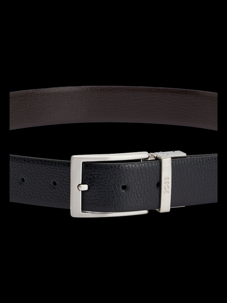 BOSS Black Reversible Leather Grained Belt - Image 4 of 4
