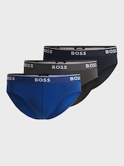 BOSS Blue Power Stretch Cotton 3 Pack Briefs - Image 1 of 7