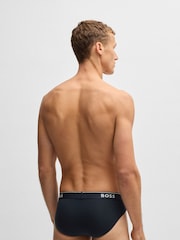 BOSS Blue Power Stretch Cotton 3 Pack Briefs - Image 3 of 7