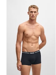 Azul - BOSS Bold Stretch Cotton Boxers 3 Pack - Imagen 7 de 11
