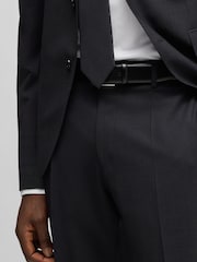Gris - BOSS Regular Fit Wool Trousers - Imagen 4 de 5