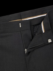 Gris - BOSS Regular Fit Wool Trousers - Imagen 5 de 5