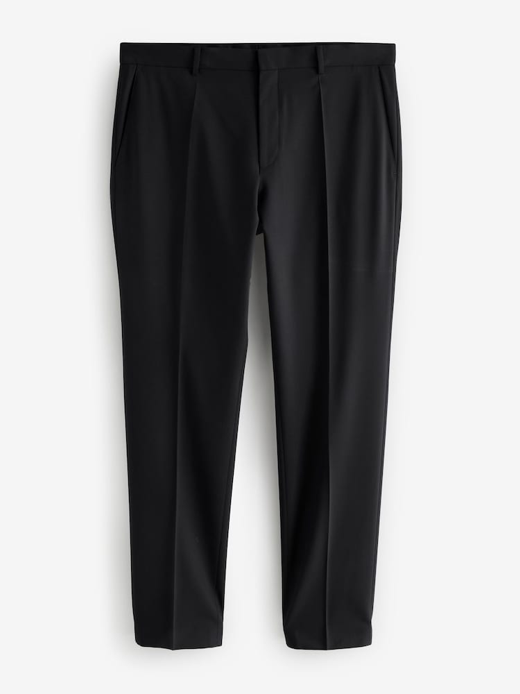 BOSS Black Regular Fit Wool Tuxedo Trousers - Image 1 of 1