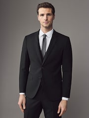 BOSS Black Slim-Fit Wool Suit Jacket - Image 1 of 4