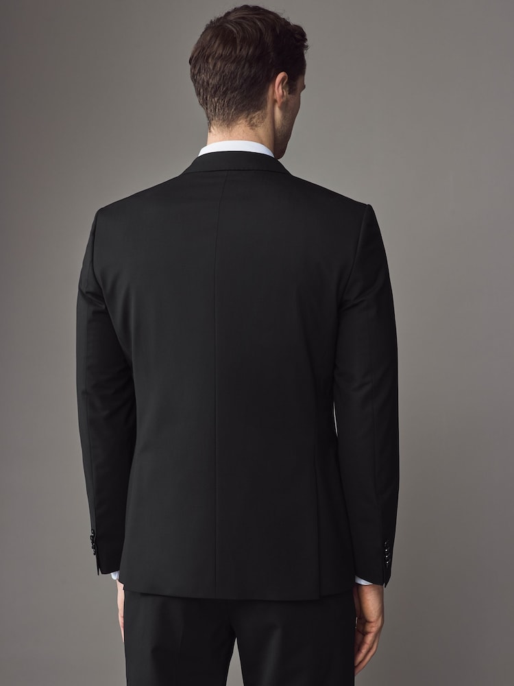 BOSS Black Slim-Fit Wool Suit Jacket - Image 2 of 4