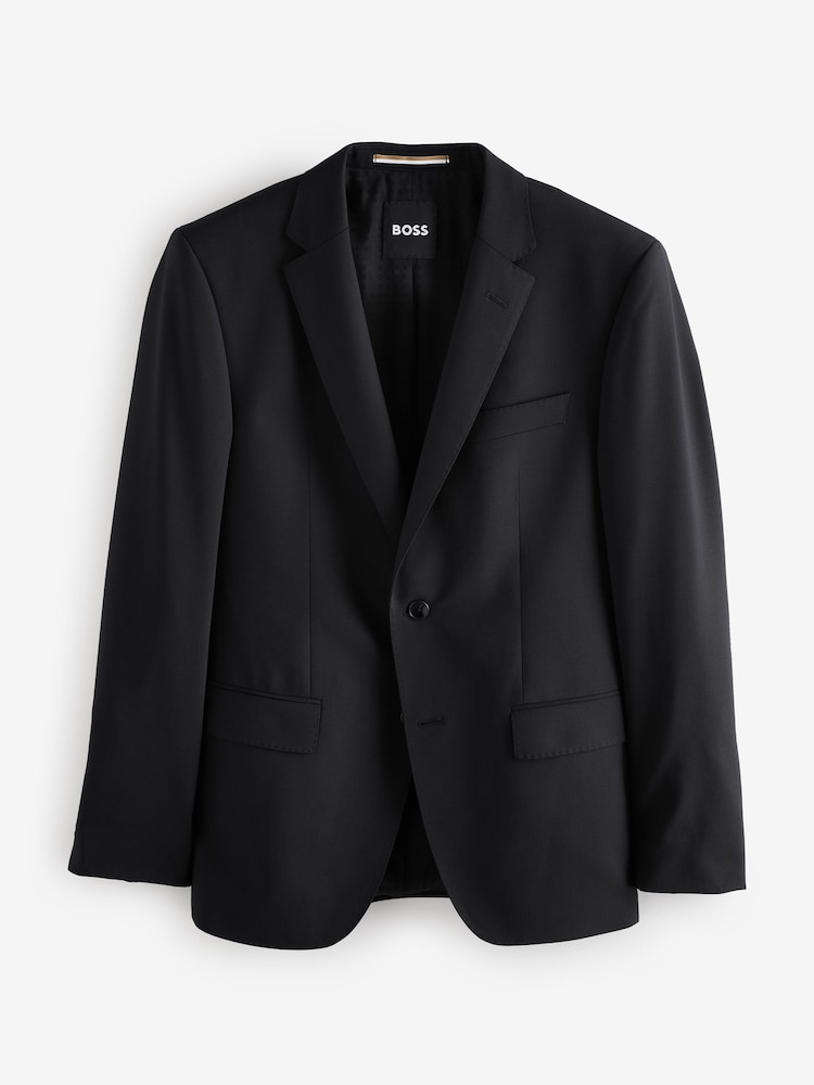 BOSS Black Slim-Fit Wool Suit Jacket - Image 4 of 4