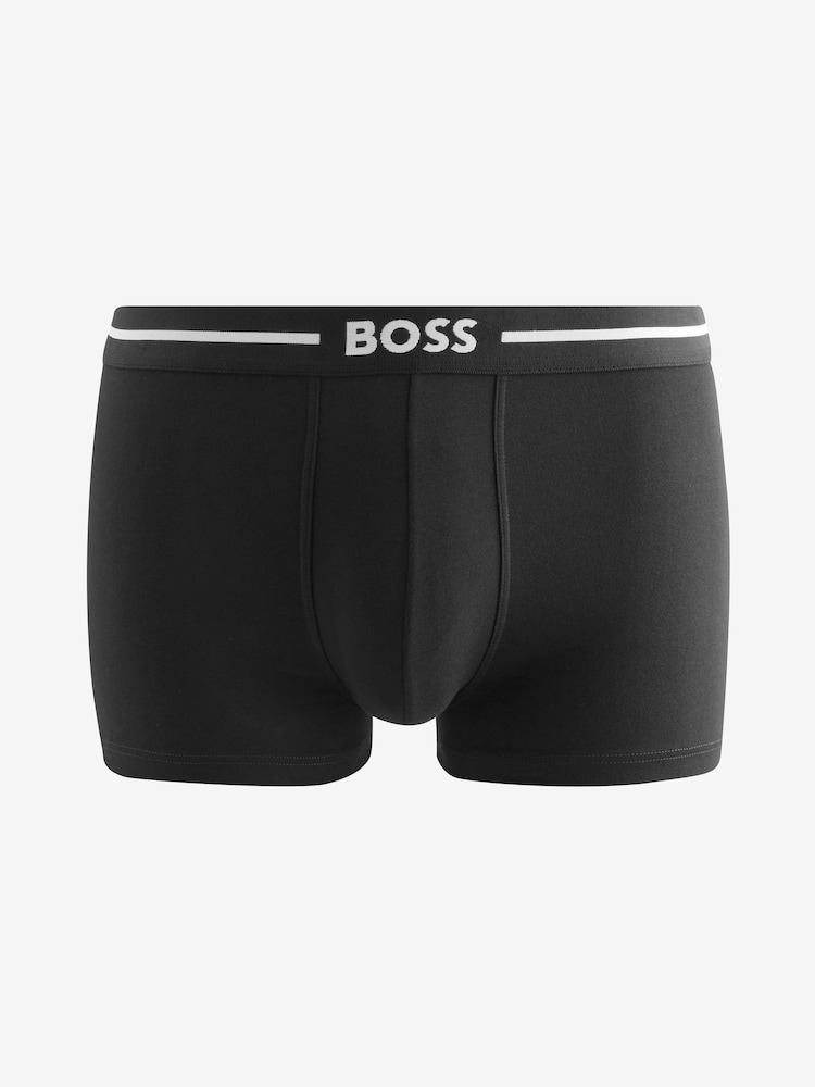 BOSS Black Bold Stretch Cotton Boxers 3 Pack - Image 2 of 6 BOSS Black Bold Stretch Cotton Boxers 3 Pack - Image 2 of 6