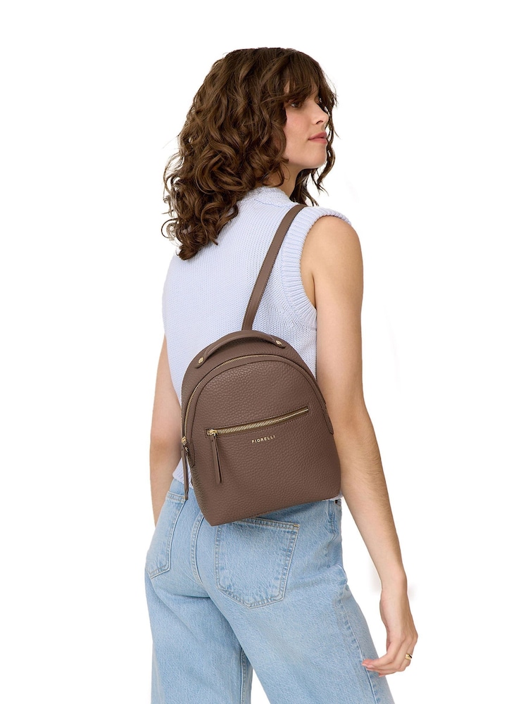 Fiorelli Anouk Plain Winter Brown Backpack - Image 6 of 6