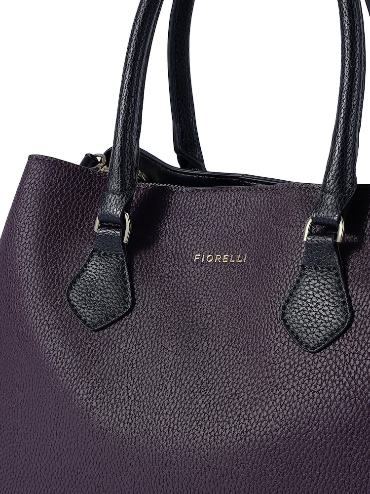 Fiorelli Purple Paloma Large Grab Plain Bag - Image 4 of 4