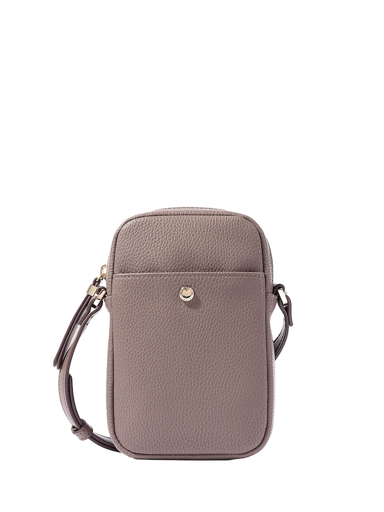 Fiorelli Paris Plain Brown Phone Bag - Image 1 of 7 Fiorelli Paris Plain Brown Phone Bag - Image 1 of 7