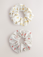 Chilli Print Hair Scrunchies 2 Pack - Image 1 of 4