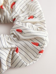 Chilli Print Hair Scrunchies 2 Pack - Image 2 of 4