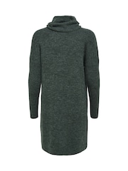 ONLY Green Roll Neck Knitted Jumper Dress - Image 7 of 7