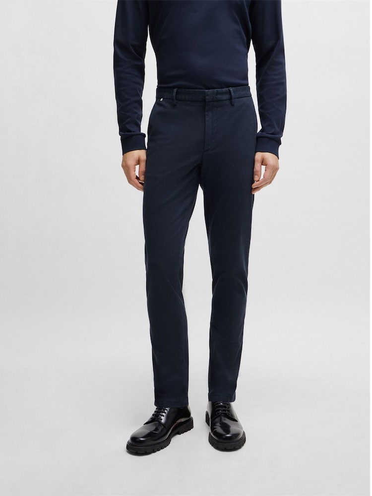 BOSS Blue Slim Fit Stretch Chinos - Image 1 of 6