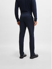 BOSS Blue Slim Fit Stretch Chinos - Image 2 of 6